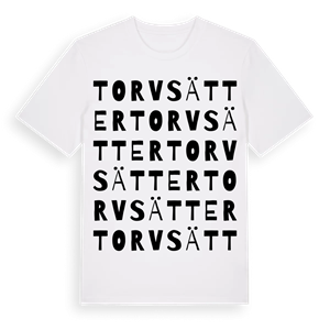 Torvsätter ordlek t-shirt – ekologisk bomull t-shirt från Pinshirt