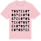 Pink Cotton t-shirt med Tostebo ordlek t-shirt
