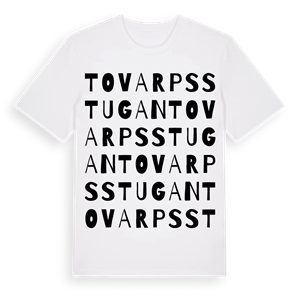 Tovarpsstugan ordlek t-shirt – ekologisk bomull t-shirt från Pinshirt