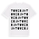 White t-shirt med Toverum ordlek t-shirt