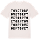 Vintage White t-shirt med Tovetorp ordlek t-shirt