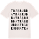 Vintage White t-shirt med Tråbrunna ordlek t-shirt