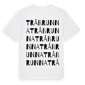 Tråbrunna ordlek t-shirt – ekologisk bomull t-shirt från Pinshirt