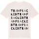 Vintage White t-shirt med Trampbacken ordlek t-shirt