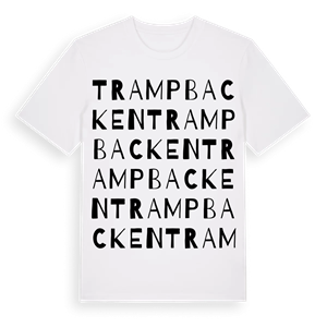 Trampbacken ordlek t-shirt – ekologisk bomull t-shirt från Pinshirt