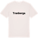 Vintage White t-shirt med Tranberga fetstil t-shirt