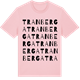 Pink Cotton t-shirt med Tranberga ordlek t-shirt