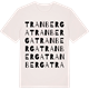 Vintage White t-shirt med Tranberga ordlek t-shirt