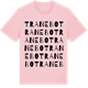 Pink Cotton t-shirt med Tranebo ordlek t-shirt