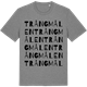 Mid Heather Gray t-shirt med Trångmålen ordlek t-shirt