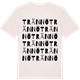 Vintage White t-shirt med Trännö ordlek t-shirt