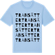 Blue Soul t-shirt med Transätter ordlek t-shirt