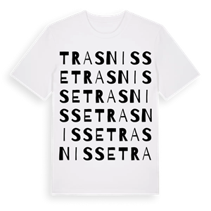 Trasnisse ordlek t-shirt – ekologisk bomull t-shirt från Pinshirt