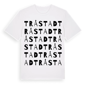 Tråstad ordlek t-shirt – ekologisk bomull t-shirt från Pinshirt