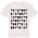Vintage White t-shirt med Tråstorp ordlek t-shirt