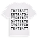 White t-shirt med Trätsätter ordlek t-shirt