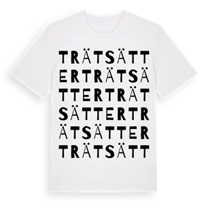 Trätsätter ordlek t-shirt – ekologisk bomull t-shirt från Pinshirt