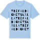 Blue Soul t-shirt med Trefaldighets källa ordlek t-shirt