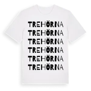 Trehörna ordlek t-shirt – ekologisk bomull t-shirt från Pinshirt