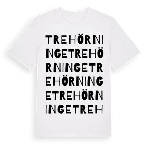 Trehörninge ordlek t-shirt – ekologisk bomull t-shirt från Pinshirt
