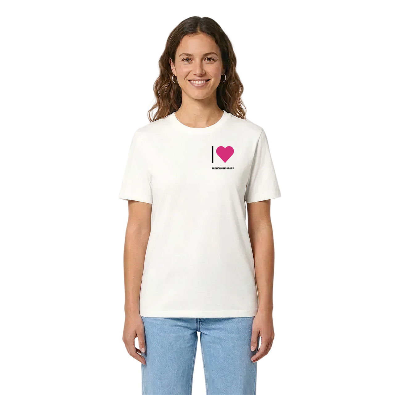 Jag älskar Trehörningstorp t-shirt litet tryck i miljö