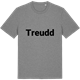 Mid Heather Gray t-shirt med Treudd fetstil t-shirt