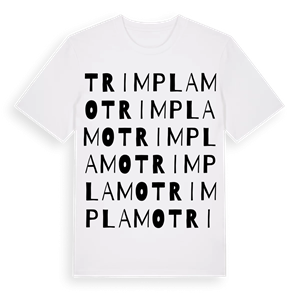 Trimplamo ordlek t-shirt – ekologisk bomull t-shirt från Pinshirt