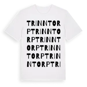 Trinntorp ordlek t-shirt – ekologisk bomull t-shirt från Pinshirt