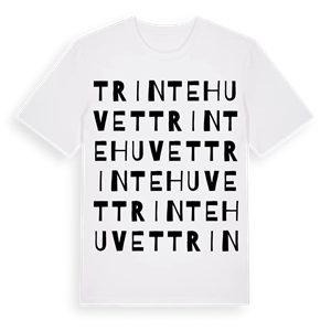 Trintehuvet ordlek t-shirt – ekologisk bomull t-shirt från Pinshirt