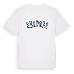 Tripoli college t-shirt – ekologisk bomull t-shirt från Pinshirt