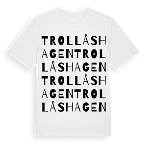 Trollåshagen ordlek t-shirt – ekologisk bomull t-shirt från Pinshirt