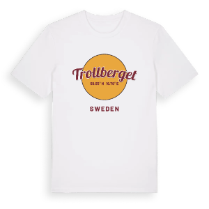 Trollberget cirkel t-shirt – ekologisk bomull t-shirt från Pinshirt