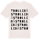 Vintage White t-shirt med Trollenäs ordlek t-shirt