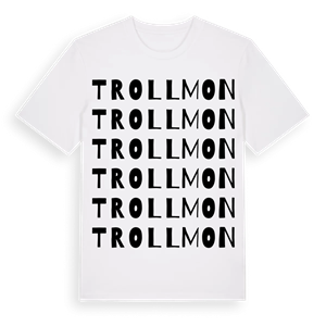 Trollmon ordlek t-shirt – ekologisk bomull t-shirt från Pinshirt