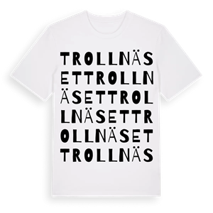 Trollnäset ordlek t-shirt – ekologisk bomull t-shirt från Pinshirt