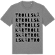 Mid Heather Gray t-shirt med Trollskär ordlek t-shirt