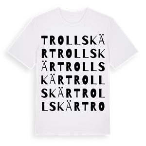 Trollskär ordlek t-shirt – ekologisk bomull t-shirt från Pinshirt