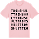 Pink Cotton t-shirt med Tromshult ordlek t-shirt