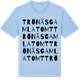 Blue Soul t-shirt med Trönäs gamla tomt ordlek t-shirt