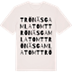 Vintage White t-shirt med Trönäs gamla tomt ordlek t-shirt