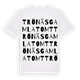 Trönäs gamla tomt ordlek t-shirt