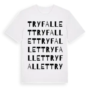 Tryfallet ordlek t-shirt – ekologisk bomull t-shirt från Pinshirt