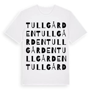 Tullgården ordlek t-shirt – ekologisk bomull t-shirt från Pinshirt