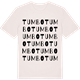 Vintage White t-shirt med Tumbo ordlek t-shirt