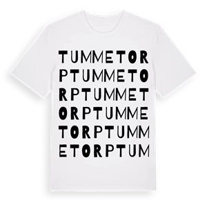 Tummetorp ordlek t-shirt – ekologisk bomull t-shirt från Pinshirt