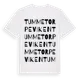 White t-shirt med Tummetorpeviken ordlek t-shirt