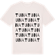 Vintage White t-shirt med Tuna ordlek t-shirt
