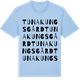 Blue Soul t-shirt med Tuna kungsgård ordlek t-shirt
