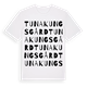 White t-shirt med Tuna kungsgård ordlek t-shirt