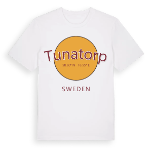 Tunatorp cirkel t-shirt – ekologisk bomull t-shirt från Pinshirt